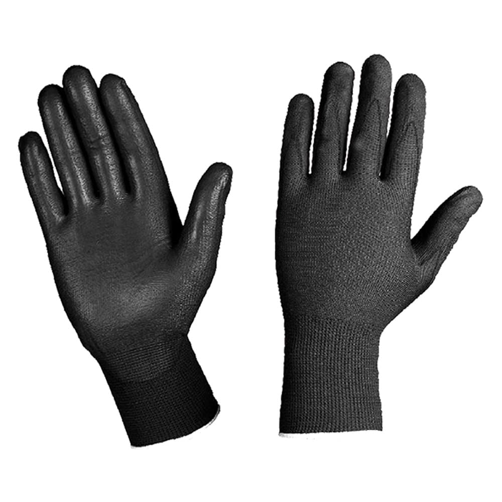 GUANTI NYLON/POLIURETANO Tg. S - colore nero (12 CP)