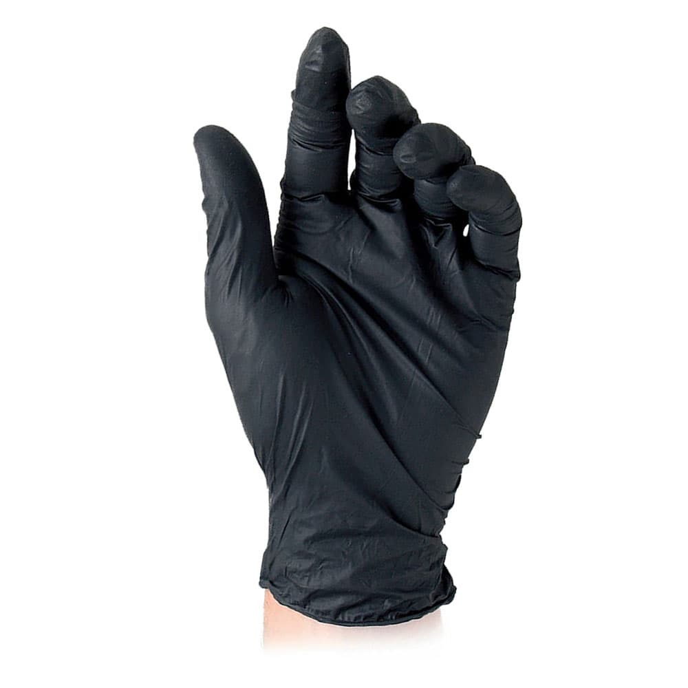 GUANTI NITRILE MONOUSO 'BLACK' L