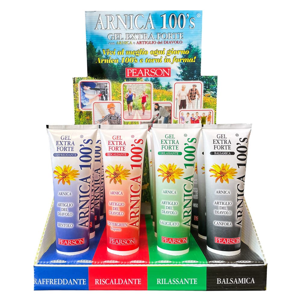 ESPOSITORE TUBETTI GEL ARNICA 100’S 16 pz