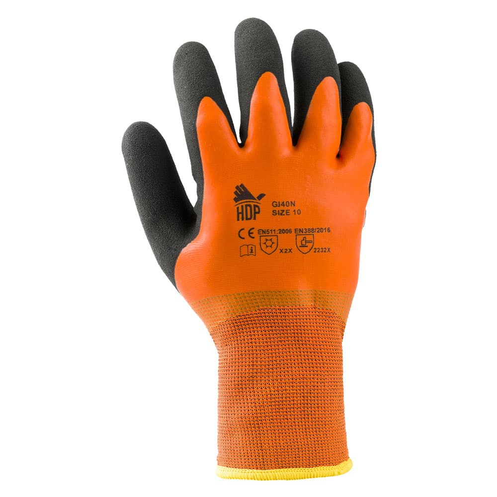 GUANTI INVERNALI POLIESTERE/LATTICE 'GI40N' Tg. 8 (6 CP)