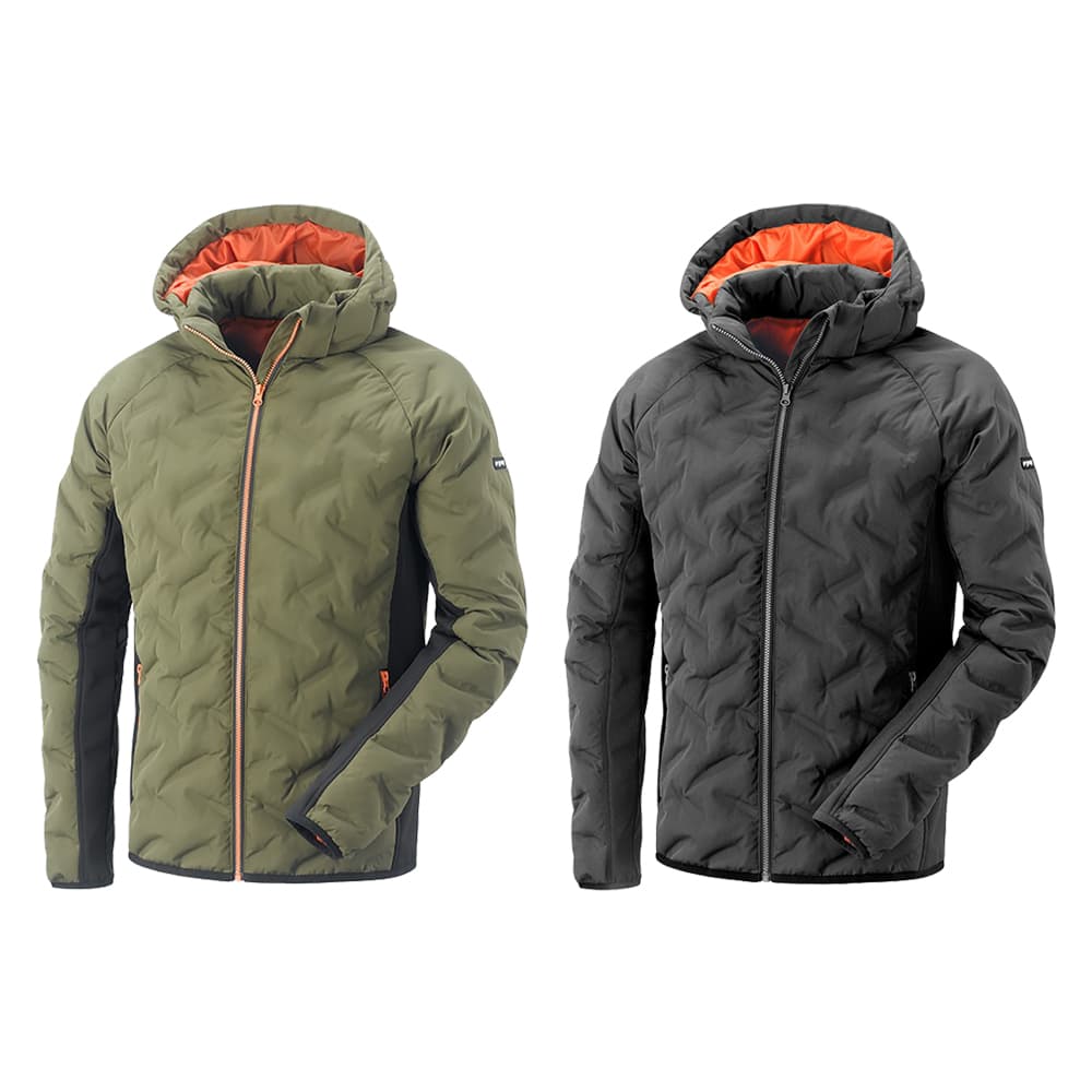 GIACCA IMBOTTITA 'DAKOTA' taglia M - nero/arancio