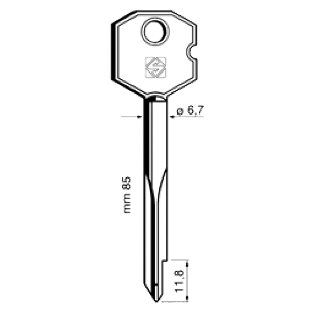 CHIAVI A CROCE XBW3 (5 PZ)