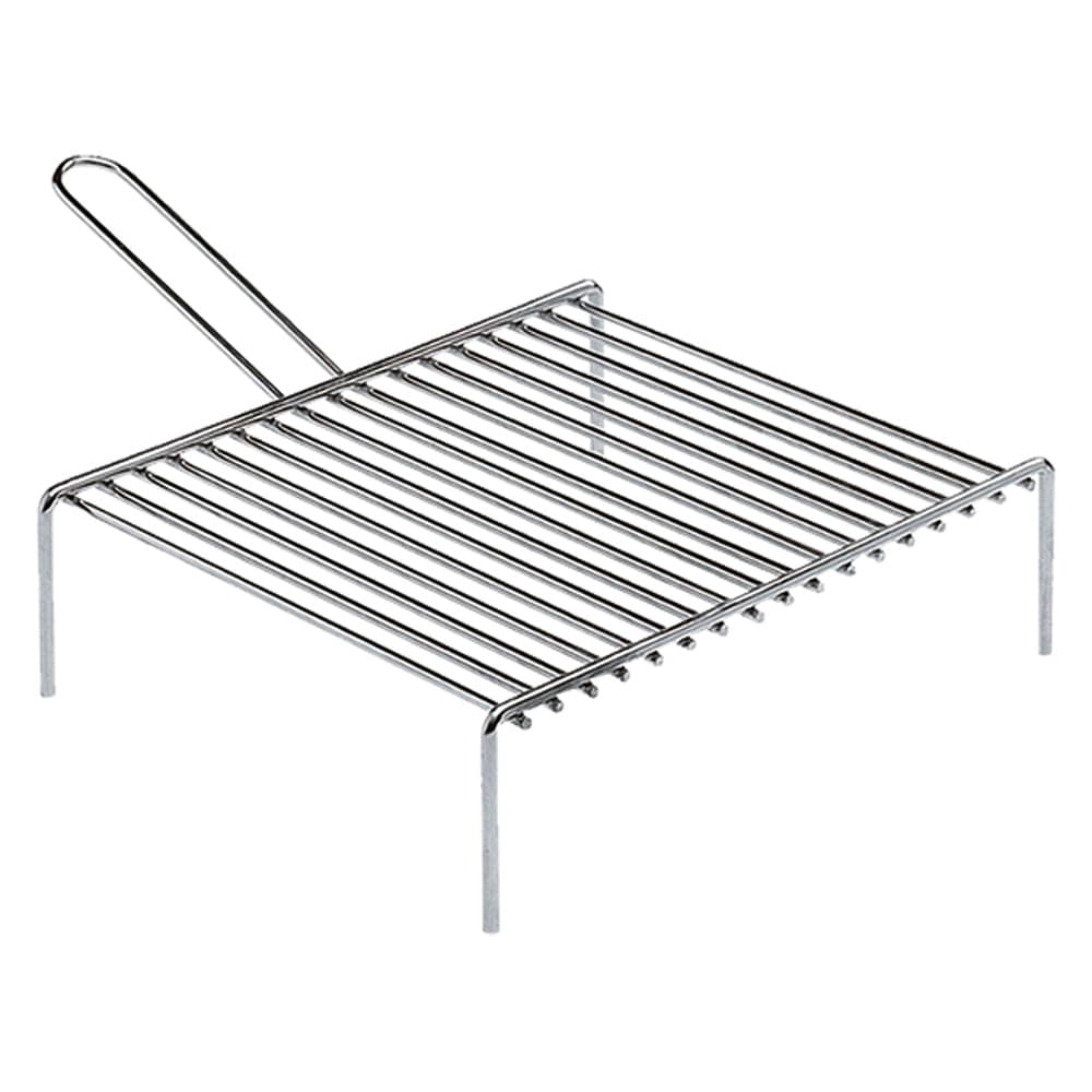 GRATICOLA PER CAMINO 'PESANTE' cm 30 x 35 - 1 manico