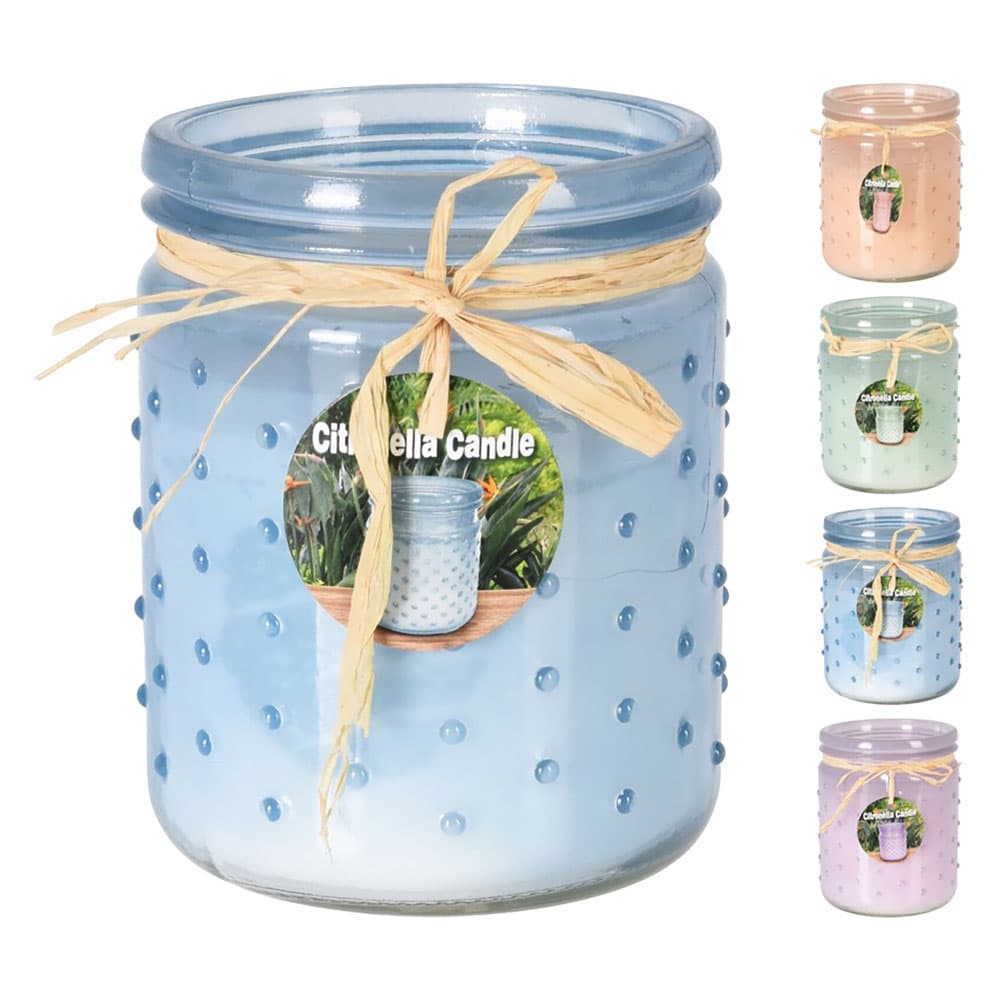 CANDELA ALLA CITRONELLA cm 10 x 12 (12 PZ)