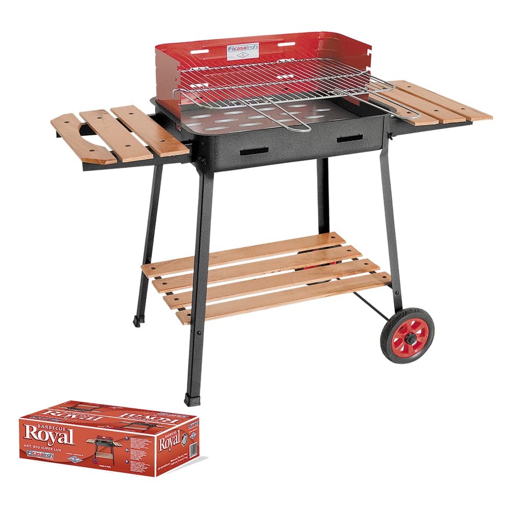 BARBECUE RETTANGOLARE '850 SUPER LUX' cm 53 x 39 x h. 80