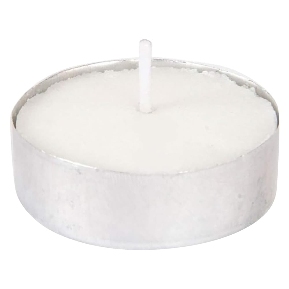 CANDELA BIANCA 'TEALIGHT' cm 3,8 x 1,5 - cf. 25 pz in blister (32 BL)