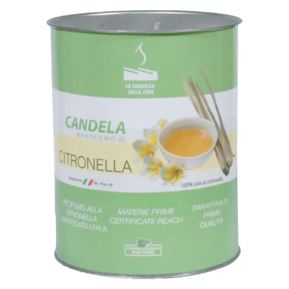 CANDELA ALLA CITRONELLA ECO cm 8 x 10 (24 PZ)