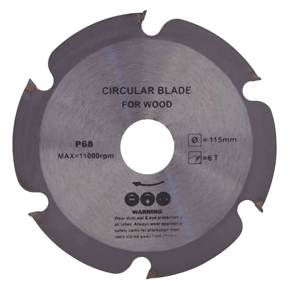 DISCO PER LEGNO '1050' diametro mm 115 - 6 denti