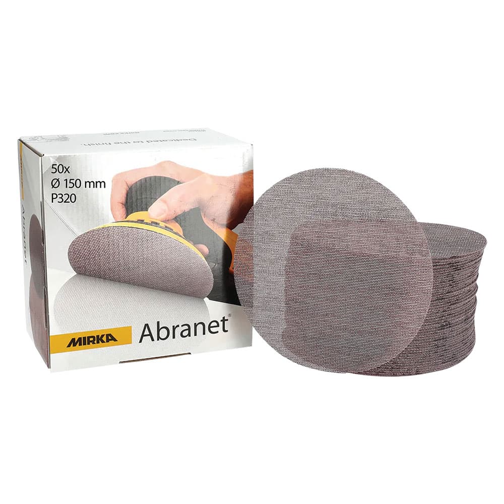 DISCO ABRASIVO CIRCOLARE 'ABRANET' Ø 150 mm - grana 80 (50 PZ)