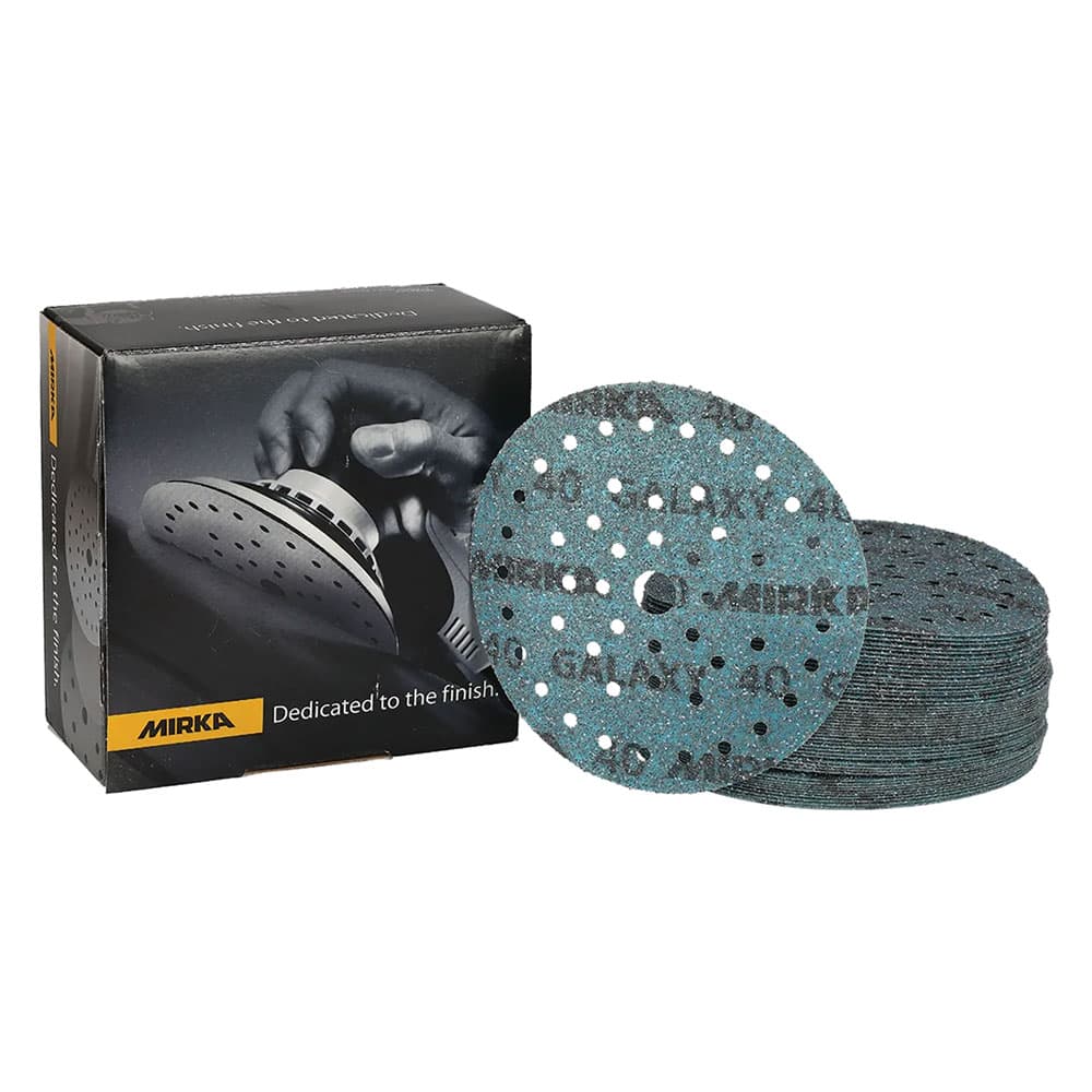 DISCO ABRASIVO CIRCOLARE MULTIFORO 'GALAXY MULTIFIT GRIP'  Ø 150 mm - grana 60 (50 PZ)