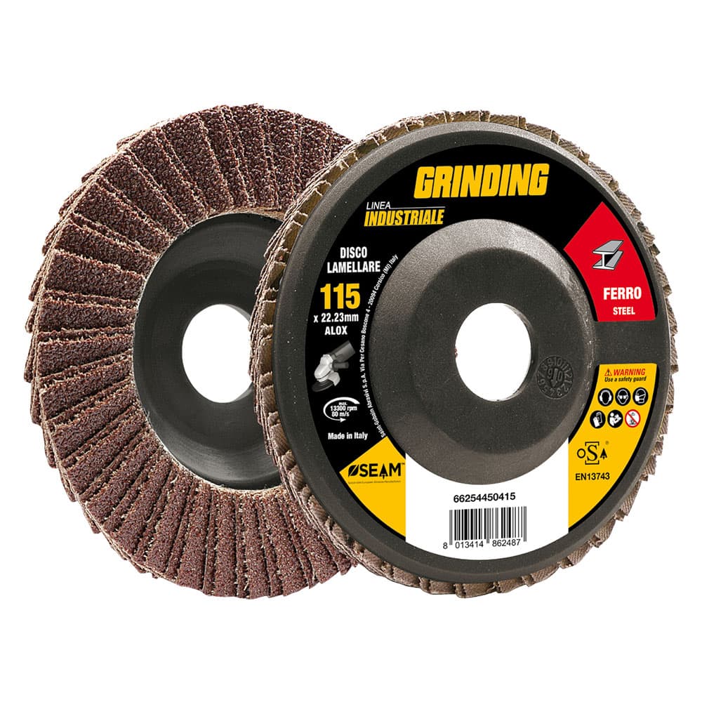 DISCO LAMELLARE PER FERRO 'GRINDING LINEA INDUSTRIALE' ø 115 gr. 60 (10 PZ)