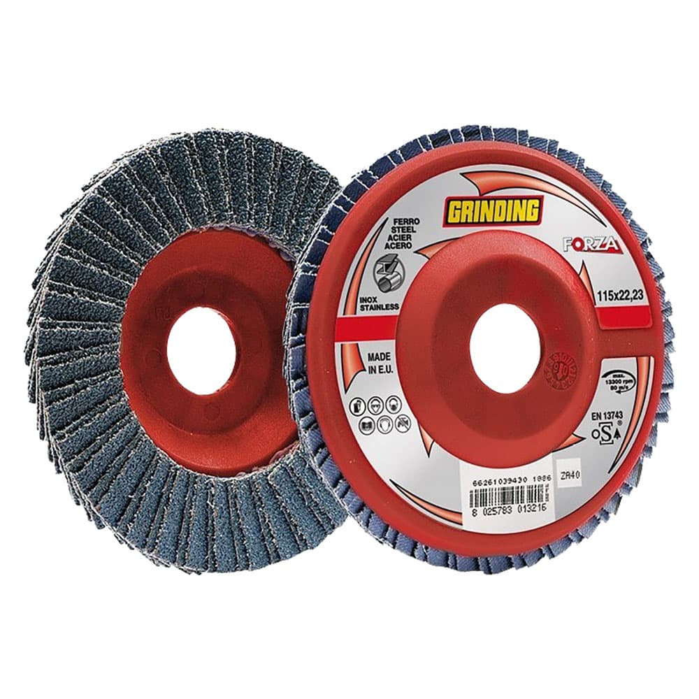 DISCO LAMELLARE PER ACCIAIO INOX 'FORZA' ø 115 gr. 80 (10 PZ)