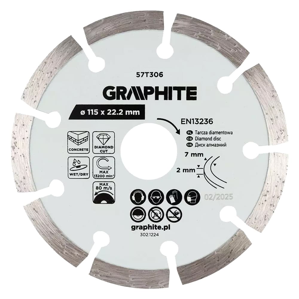 DISCO DIAMANTATO ø 115 mm - foro 22,2 mm