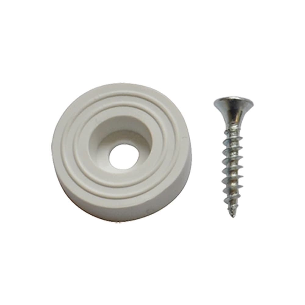 SOTTOSEDIA CON VITE Ø mm 28  - pz. 8 bianco