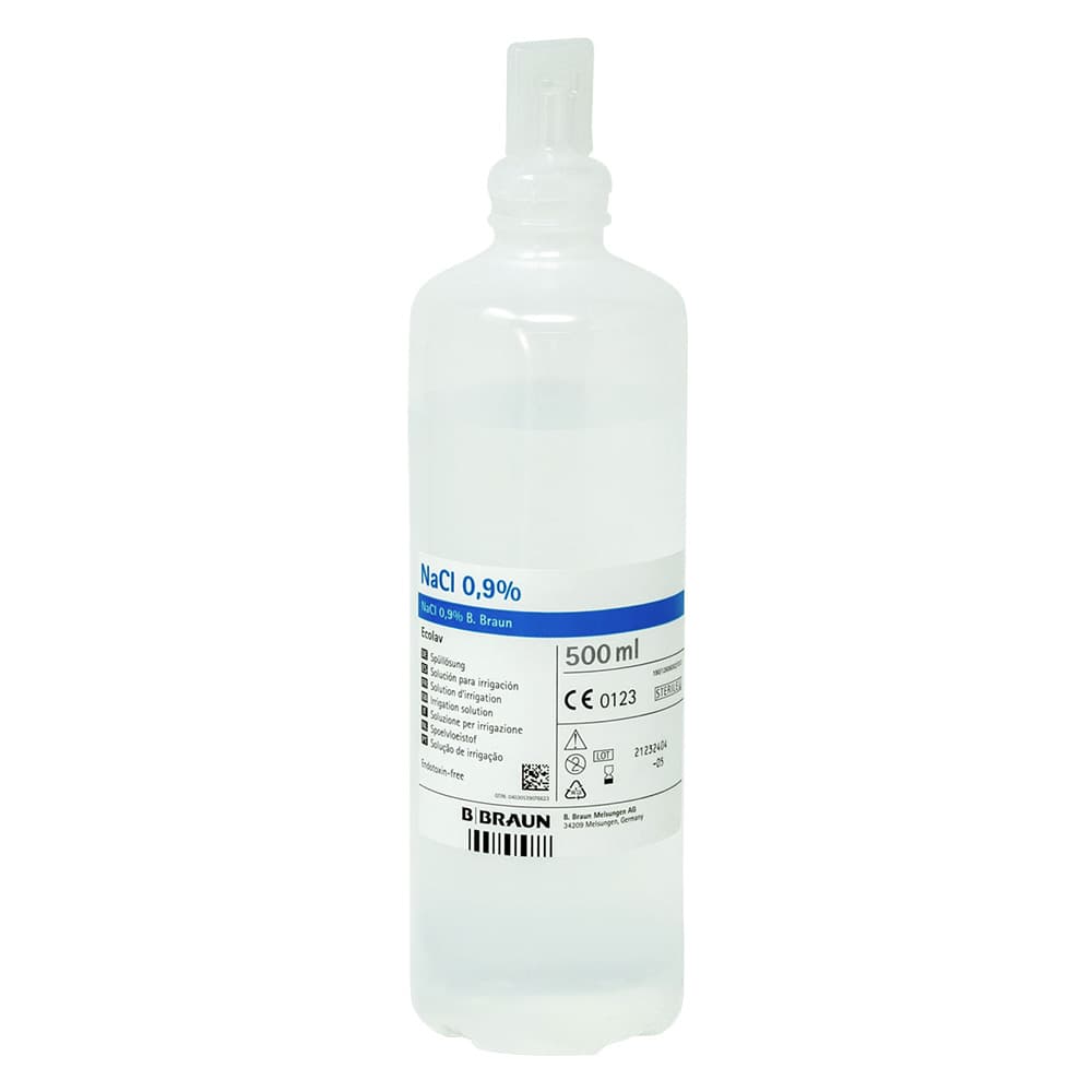 SOLUZIONE FISIOLOGICA ml. 500 cadauno (10 PZ)