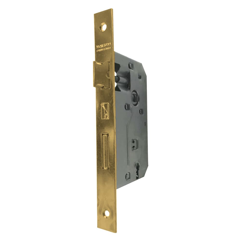SERRATURA 'PATENT' B.Q. ottonato verniciato E 40
