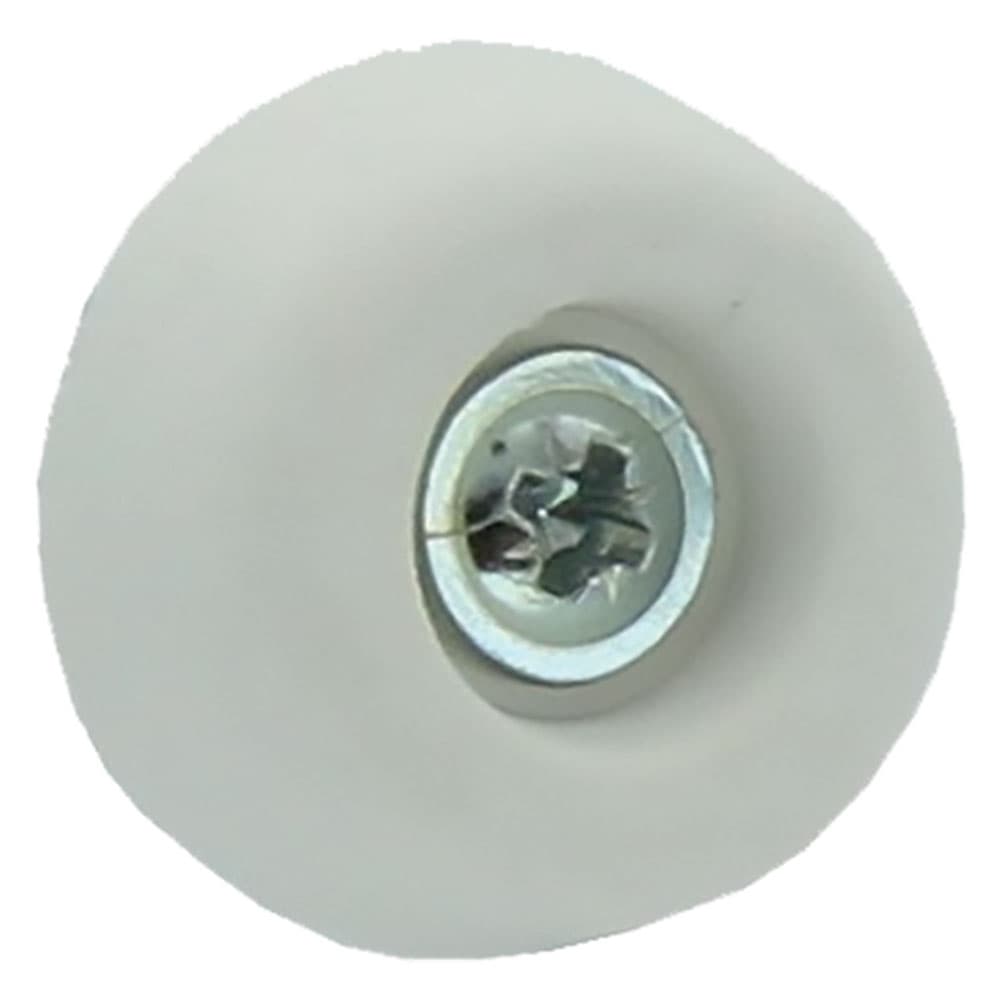 SOTTOSEDIA CONICO CON VITE mm 25 - colore bianco (200 PZ)