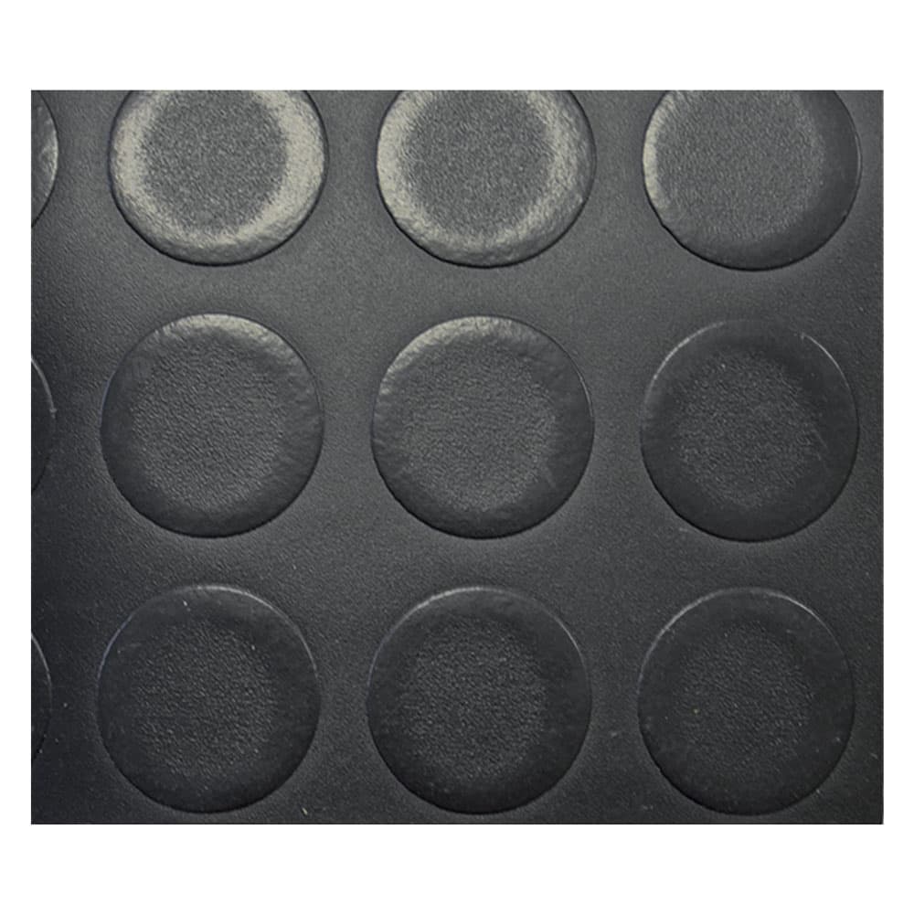 TAPPETO A BOLLE mt. 2 x 25 nero sp. 1,3 mm
