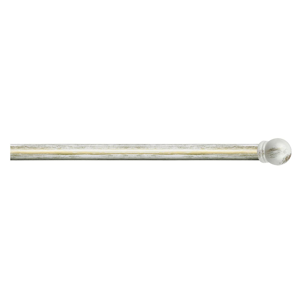 SCORRITENDA 'KIT FERRO' mod. 'Boccia' col. avorio oro Ø 20/17 mm.