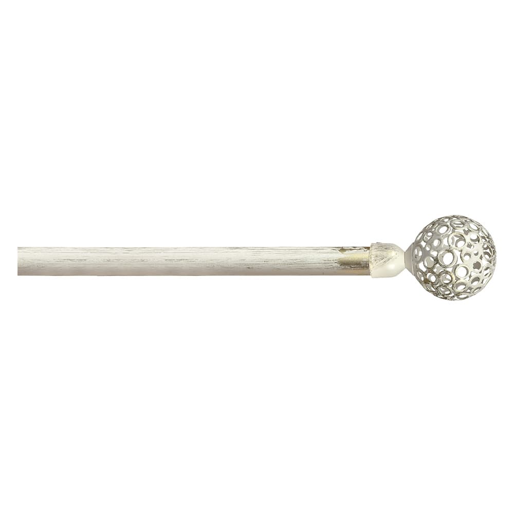 SCORRITENDA 'KIT FERRO' mod. 'Boccia fiore' col. avorio oro Ø 20/19 mm.