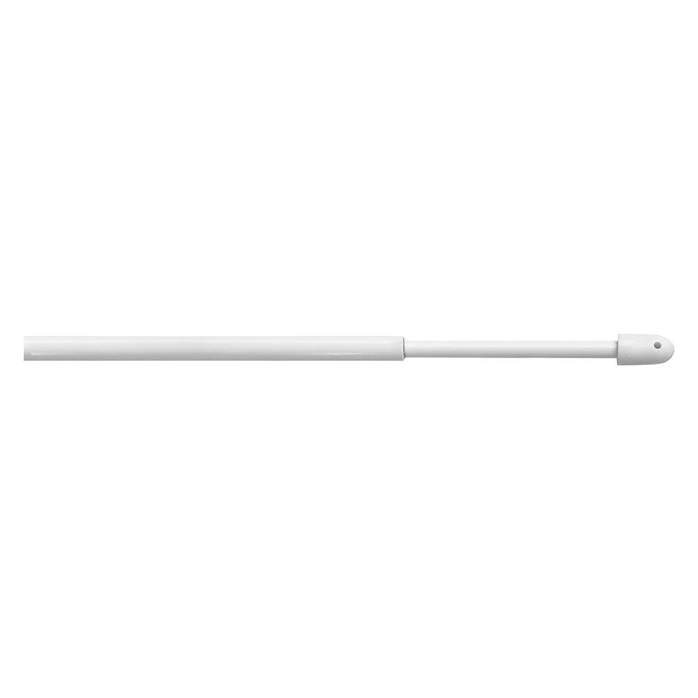 STANGHETTA TONDA A VITE 'BERLINO' Ø 13 mm. - cm 120 > 150 - bianco - blister 1 pz