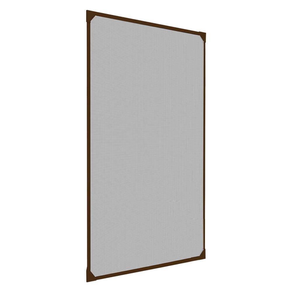 ZANZARIERA SU TELAIO PER FINESTRE 'CLARISSA' cm 120 x 120 - pannello marrone