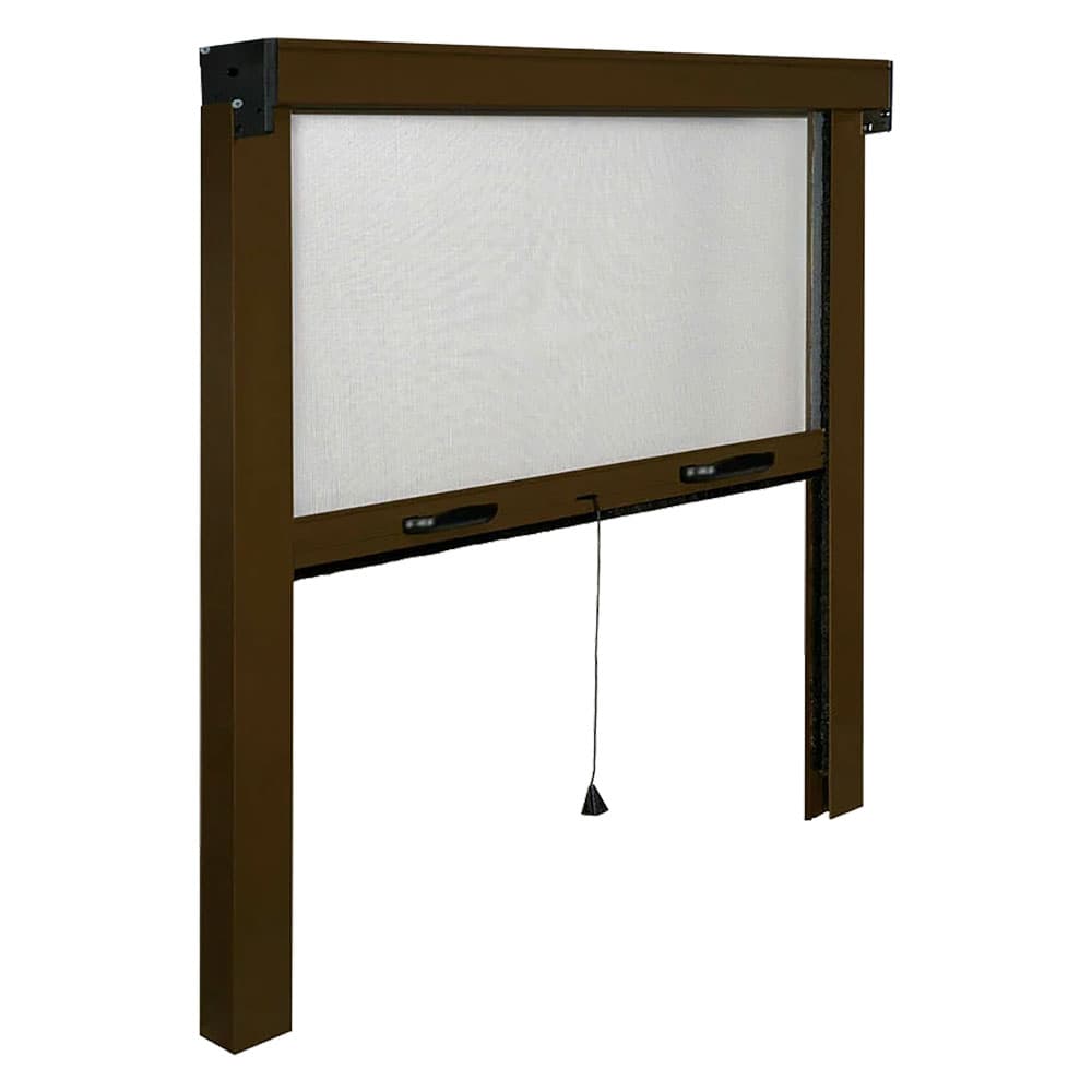 ZANZARIERA A RULLO VERTICALE PER FINESTRA cm 80 x 170 - marrone ral 8017