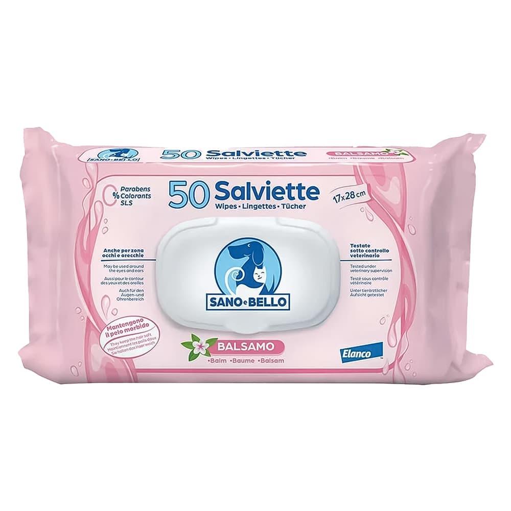 SALVIETTE DETERGENTI 'SANO E BELLO' profumazione al balsamo