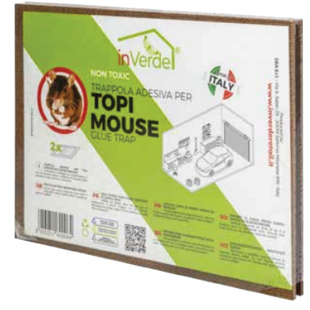 TRAPPOLA ADESIVA PER RODITORI 'MINI' 2 tavolette cm 14 x 19