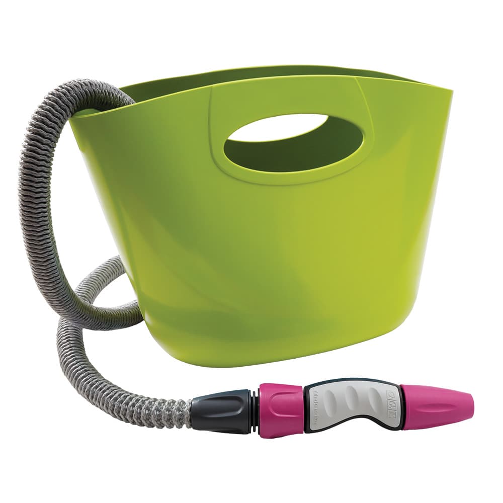 TUBO ESTENSIBILE PER GIARDINO IN KIT 'AQUAPOP 15' col. verde