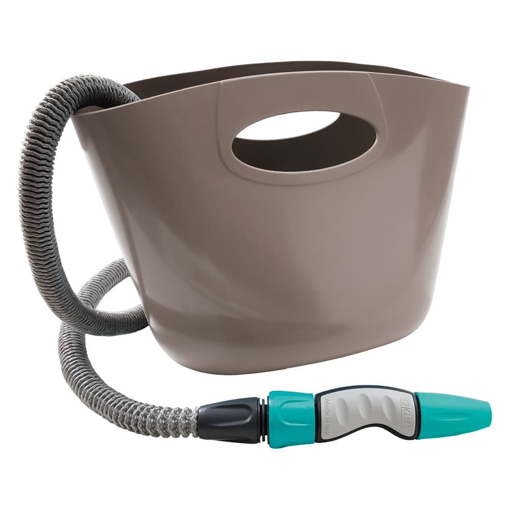 TUBO ESTENSIBILE PER GIARDINO IN KIT 'AQUAPOP 15' col. tortora