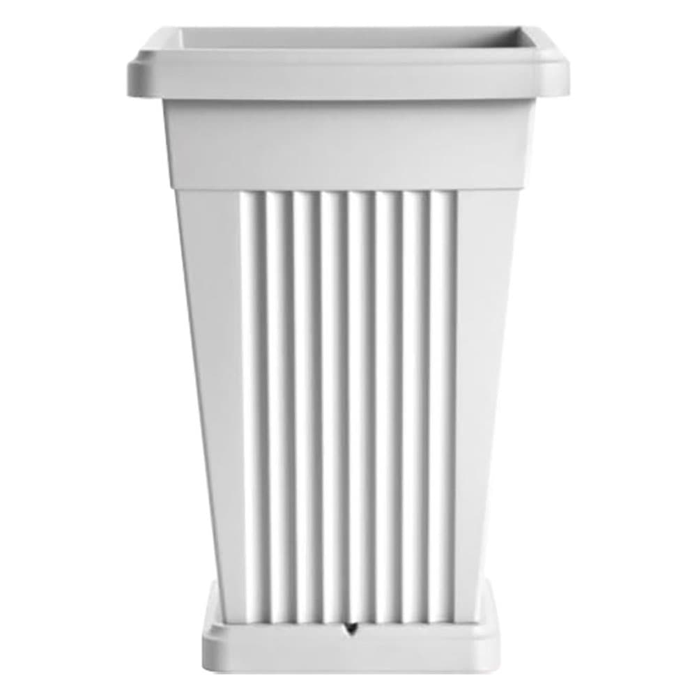 VASO 'PIRAMIDE' cm 40 x 40 x h 59 Lt. 50 bianco