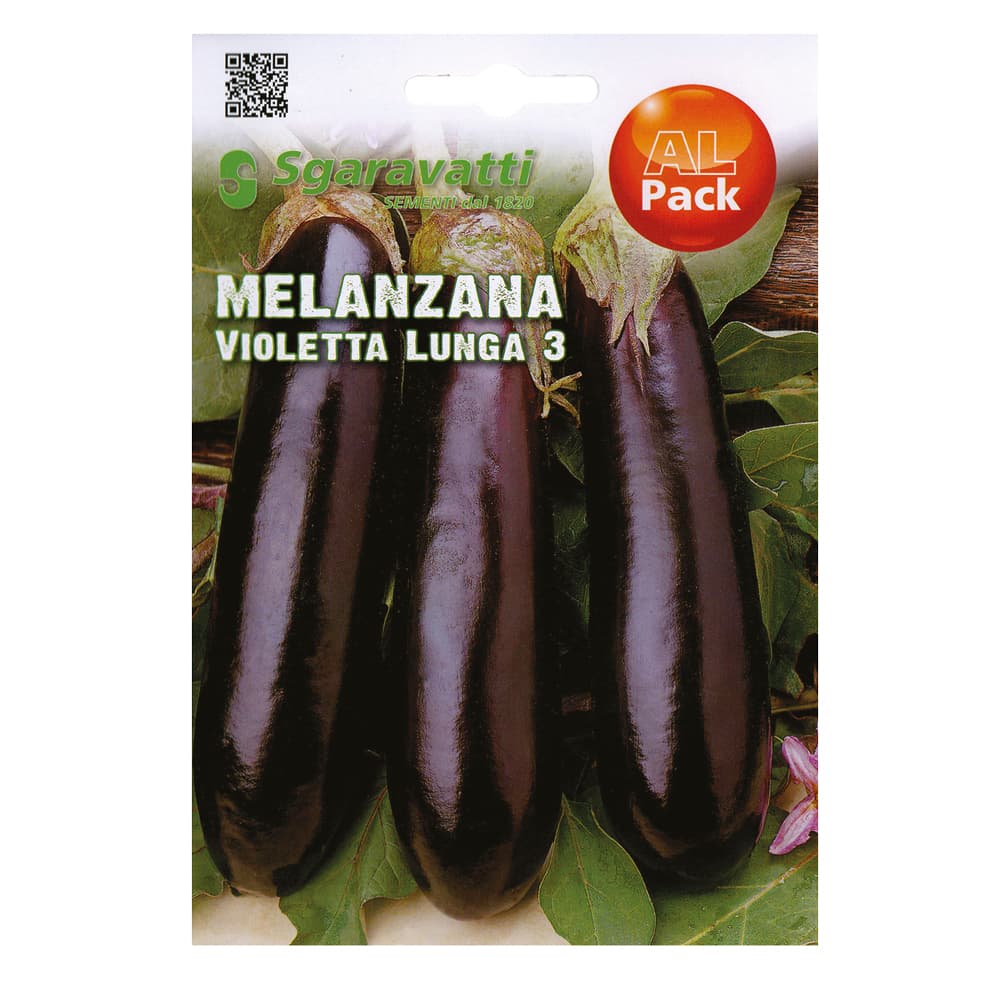 SEMI PER ORTAGGI E VEGETALI melanzana violetta lunga (10 PZ)