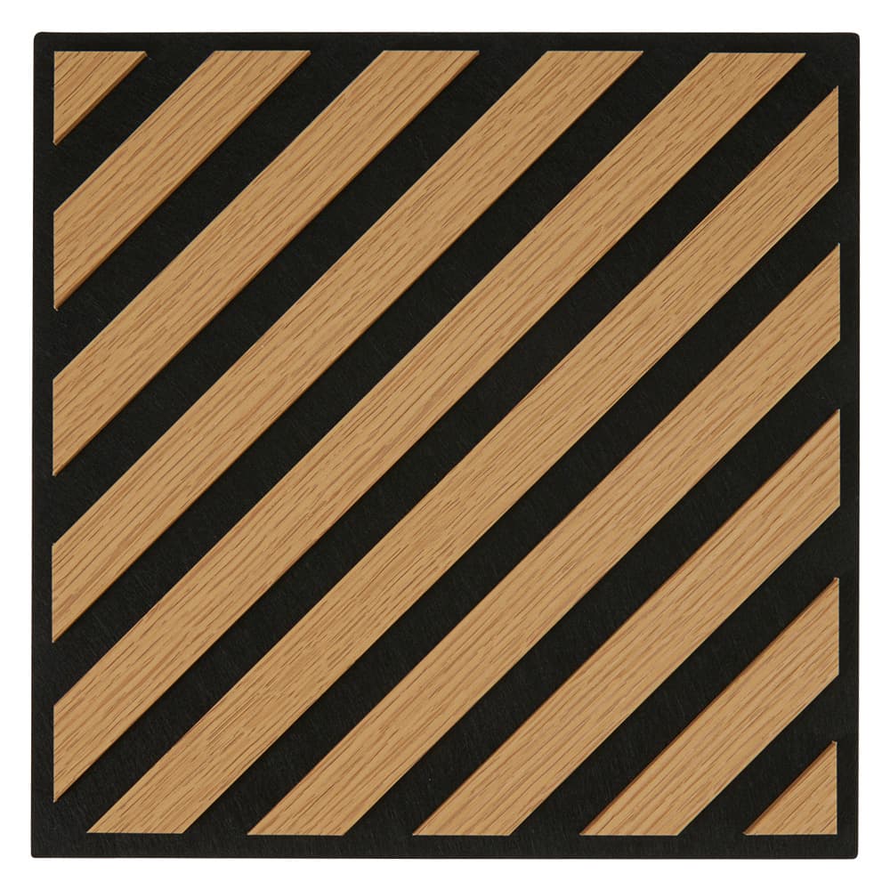 PANNELLO A DOGHE listelli diagonale sx - marrone chiaro