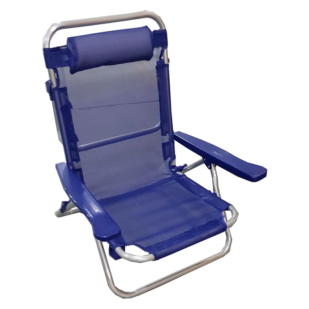 SPIAGGINA CON BRACCIOLI 'VIESTE' telo colore blu (2 PZ)