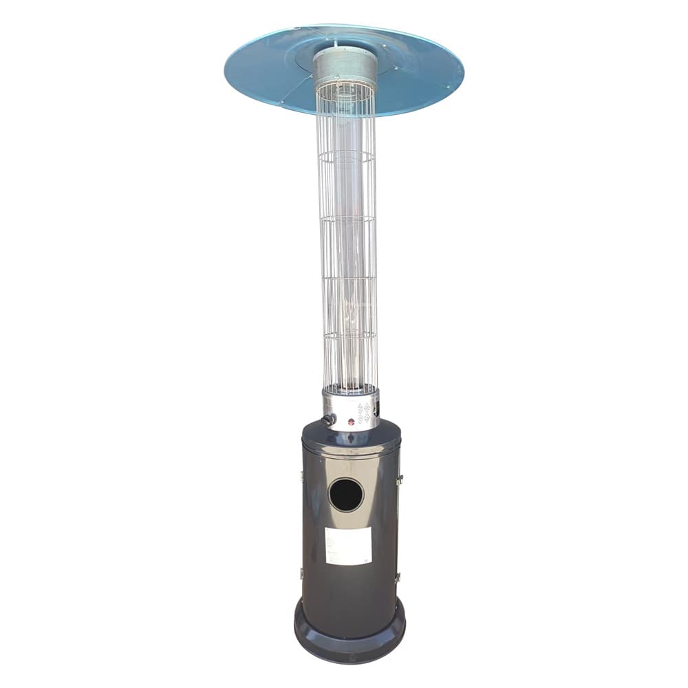 STUFA AEREA CILINDRICA 12,5 Kw - verniciata grigia antracite