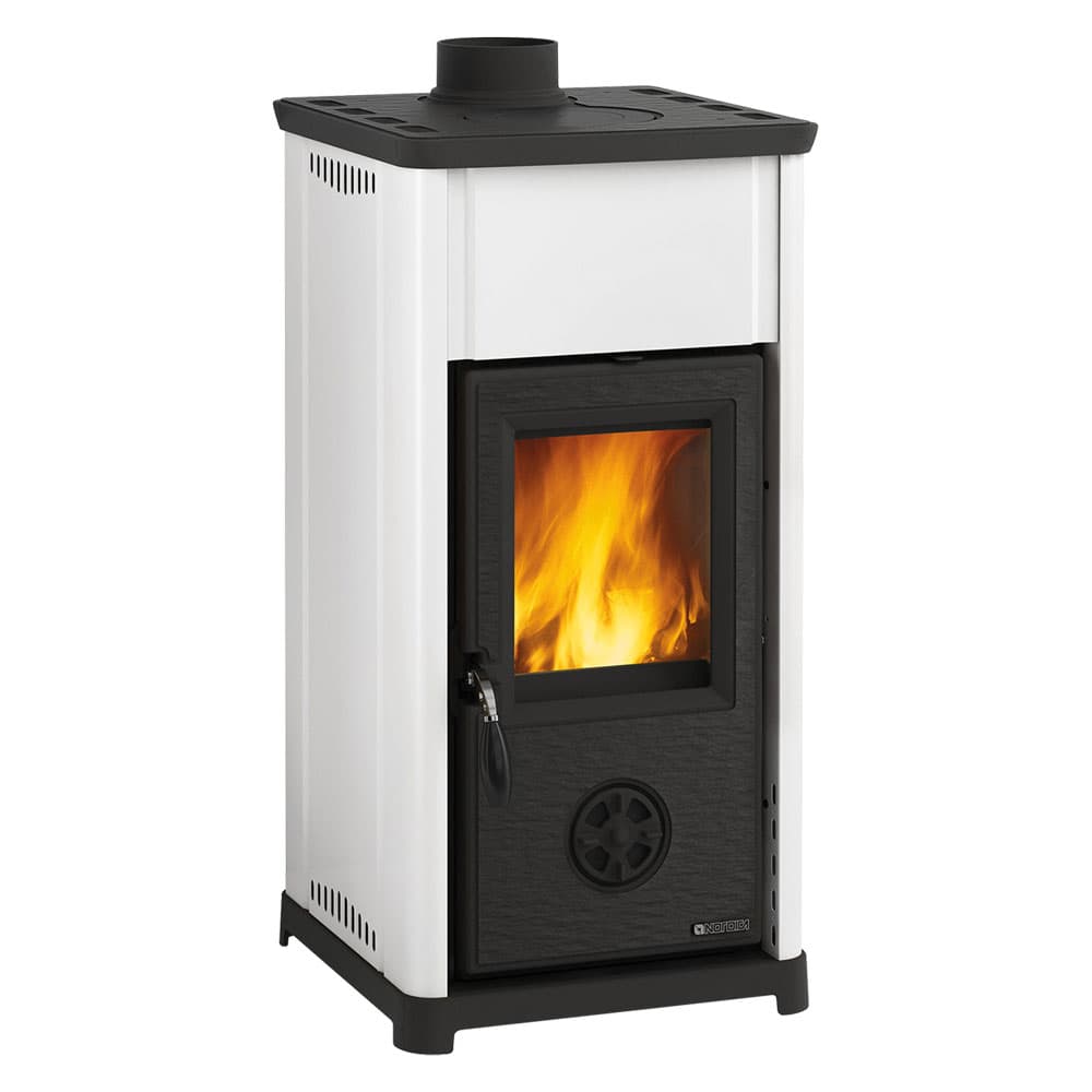 STUFA A LEGNA 'TEA' 6,6 kW - colore bianco