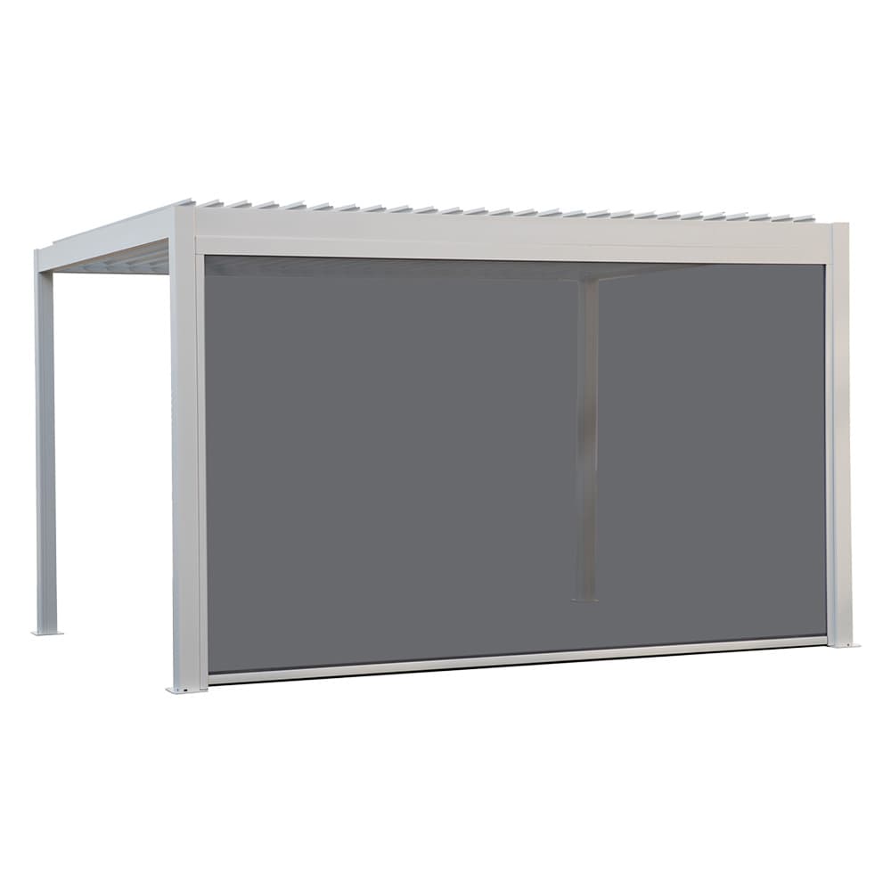TENDA A RULLO 'ZEN' PER PERGOLA BIOCLIMATICA 'QUIETE' mt 4 - bianco