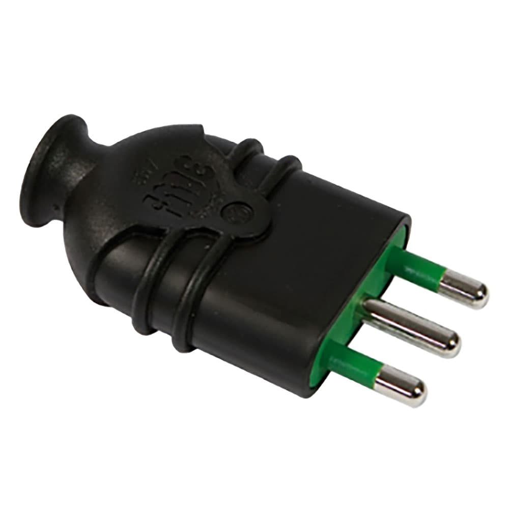 SPINA ALTA RESISTENZA 'HI-PRO' 2P+T 16A - colore nero