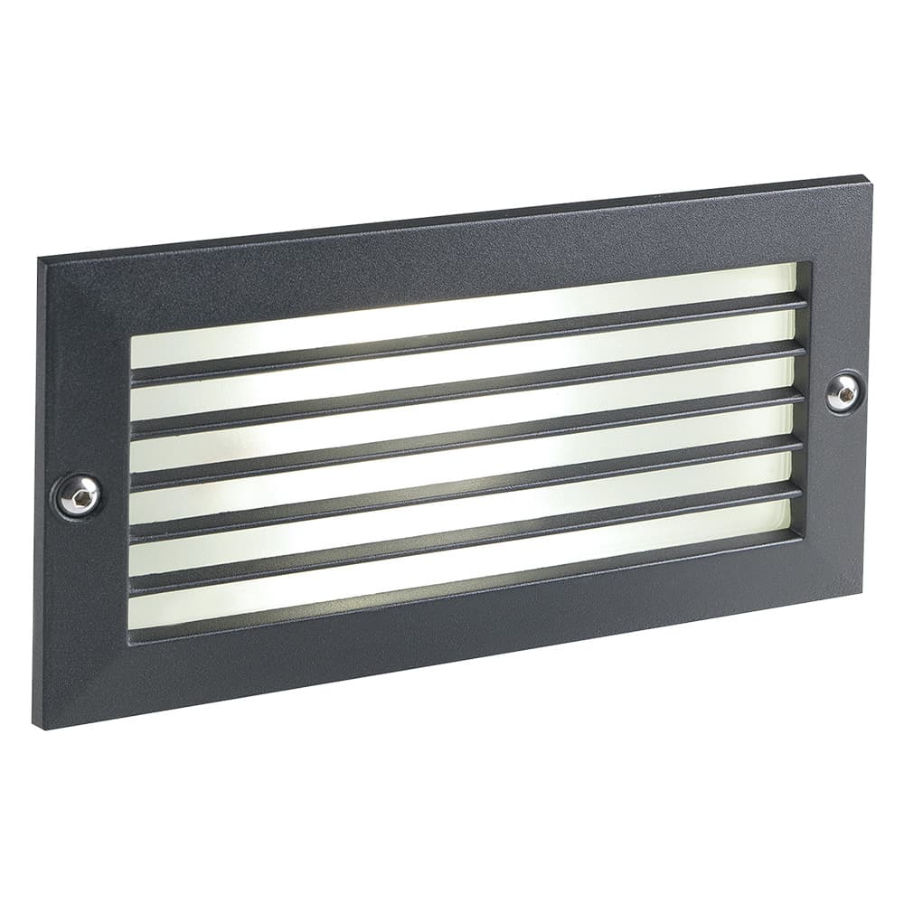 SEGNA PASSO LED INCASSO RETTANGOLARE APERTO 'ESCAPE' colore nero - 10 watt