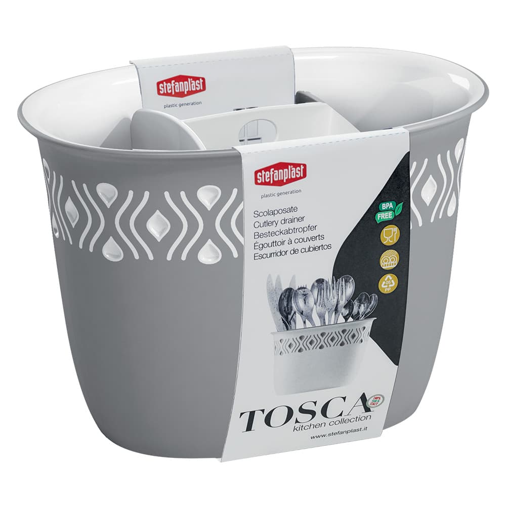 SCOLAPOSATE 'TOSCA' grigio/bianco