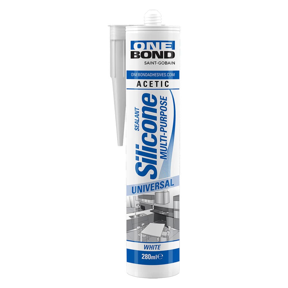 SILICONE ACETICO MULTIUSO bianco ml 280 (12 PZ)