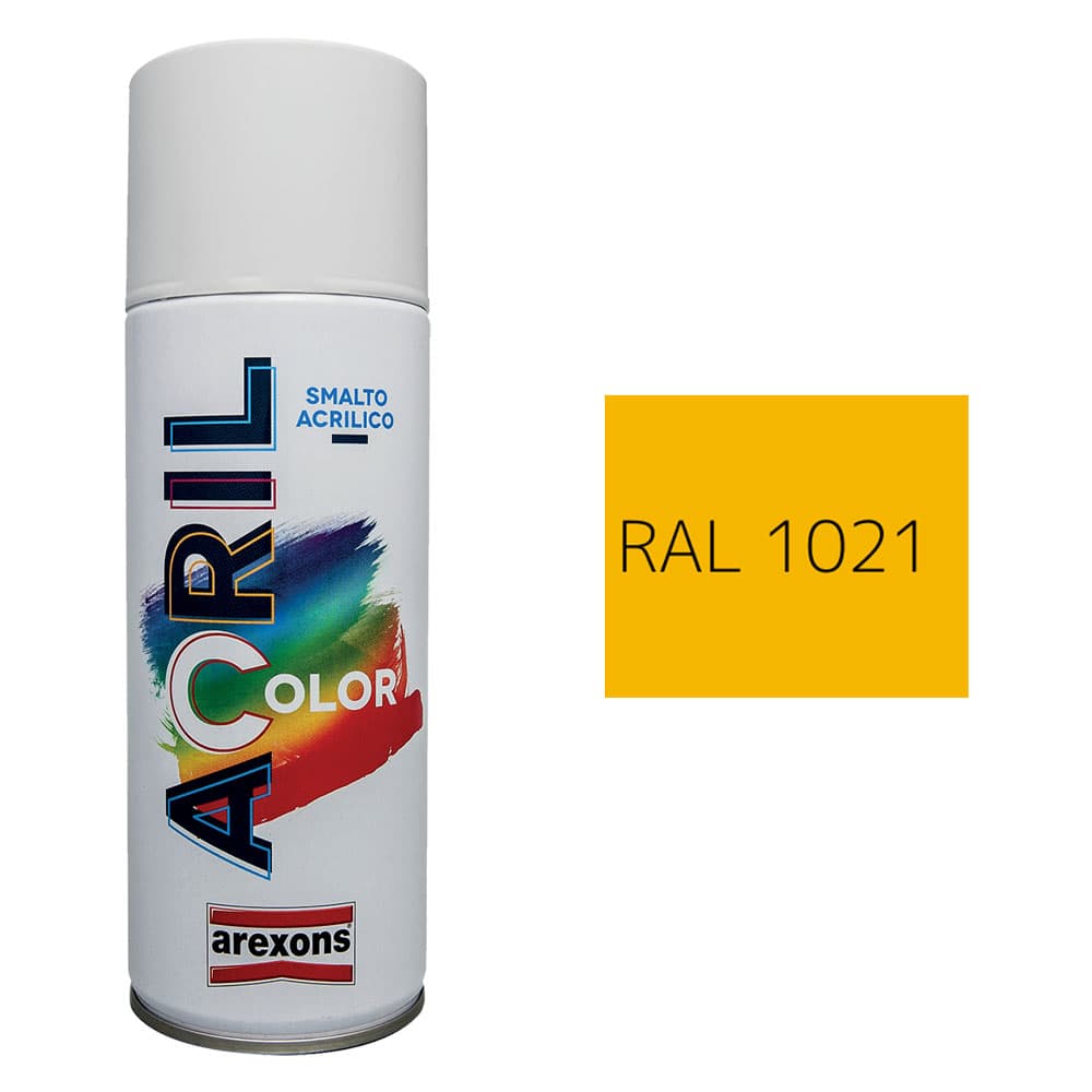 SMALTO SPRAY ACRILICO RAL 1021 - giallo chiaro (6 PZ)