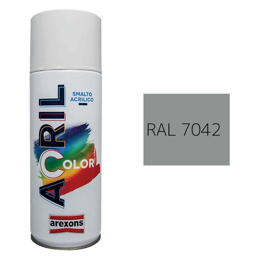 SMALTO SPRAY ACRILICO RAL 7042 - grigio traffico A