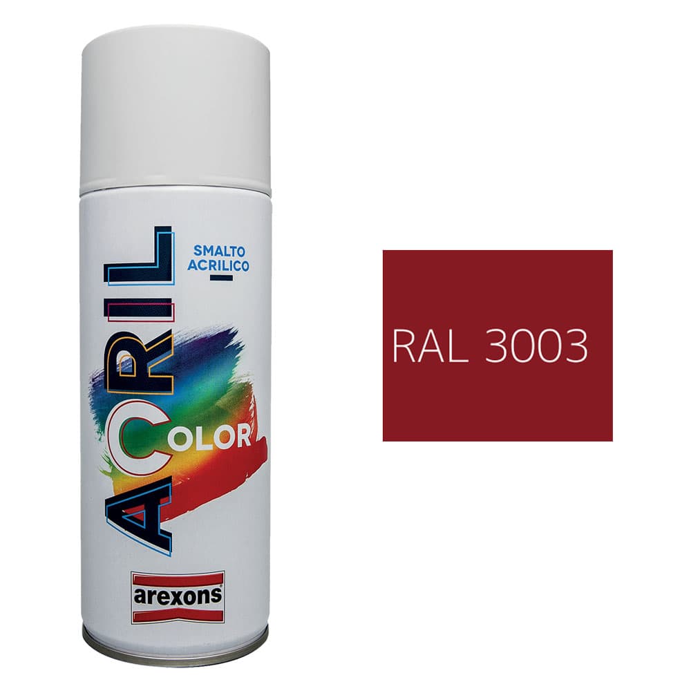 SMALTO SPRAY ACRILICO RAL 3003 - rosso rubino (6 PZ)