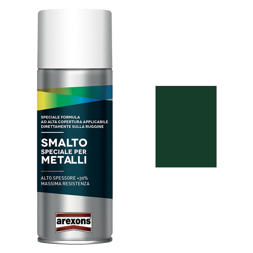 SMALTO SPRAY SPECIALE METALLI ml. 400 - verde muschio brillante