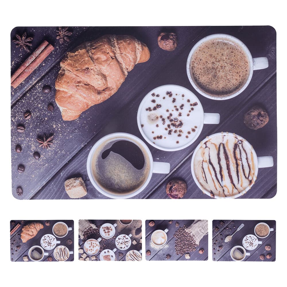 TOVAGLIETTA AMERICANA PER TAVOLI cm. 43 x 28 - 'breakfast' fantasie assortite (12 PZ)