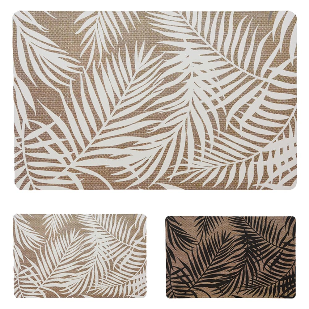 TOVAGLIETTA AMERICANA PER TAVOLI cm. 43 x 27 - 'foglie' fantasie assortite (12 PZ)