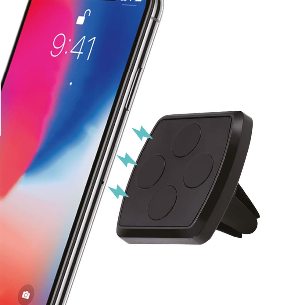 SUPPORTO SMARTPHONE MAGNETICO PER AUTOMOBILE nero (12 PZ)