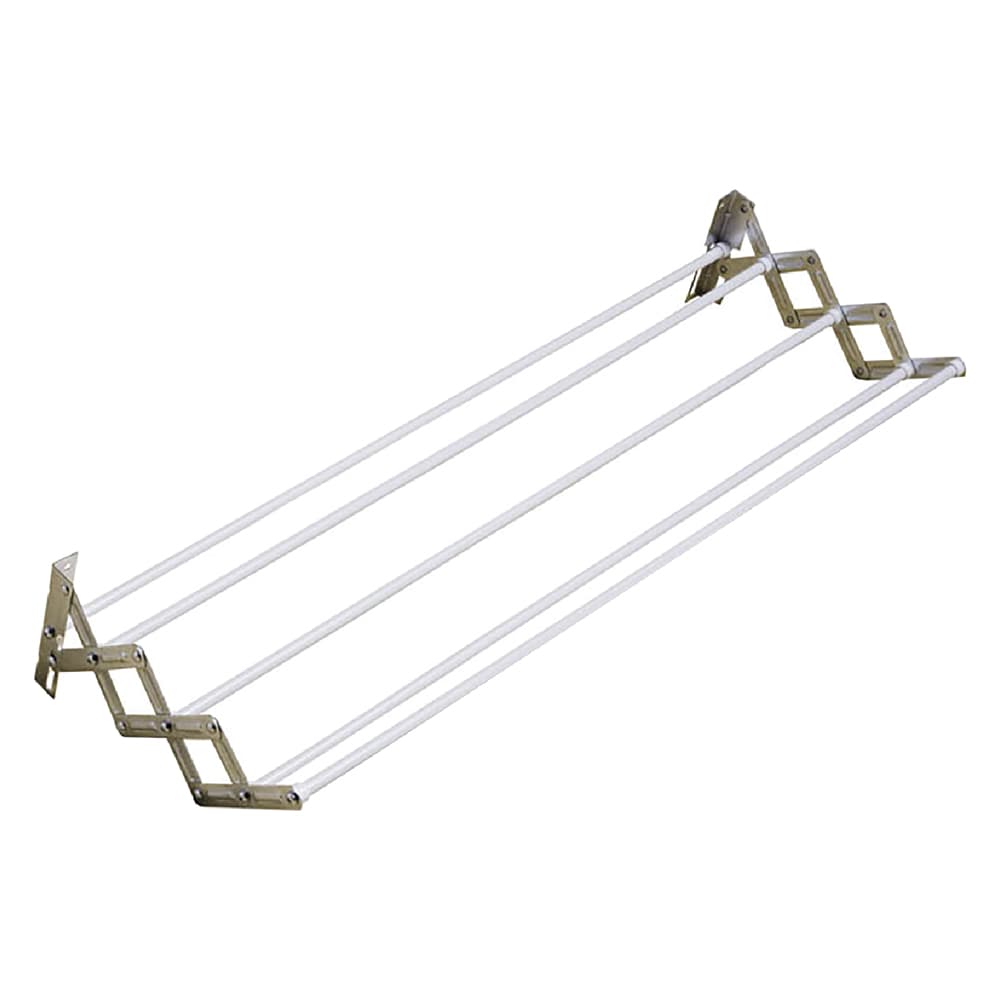 STENDIBIANCHERIA ESTENSIBILE A PARETE lunghezza cm. 100 - capacità mt. 5 (6 PZ)